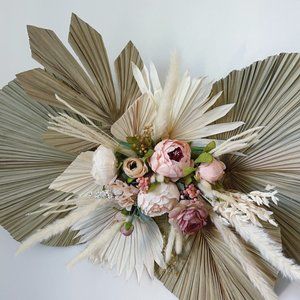 Boho Dried Flower Wall Decor